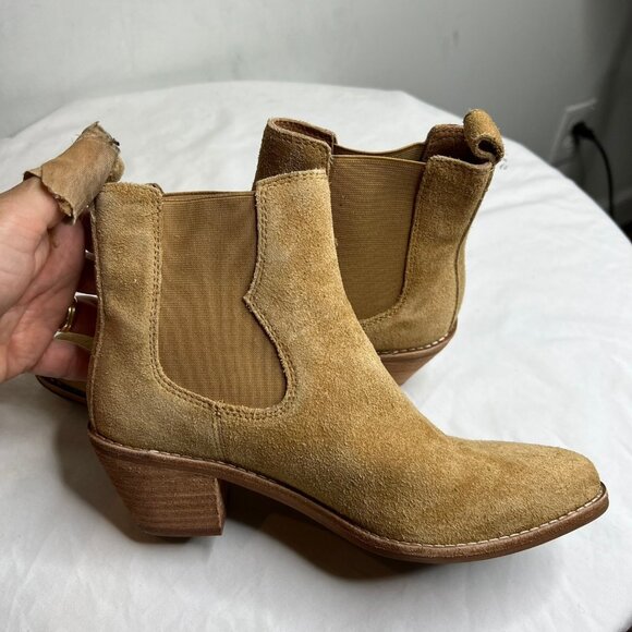 Madewell $188 The Watkin Ankle Boot in Toffee Size 6 NN023 - Picture 7 of 10